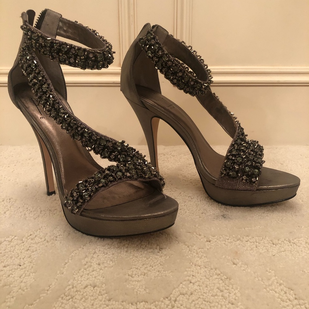 Crystal studded heels